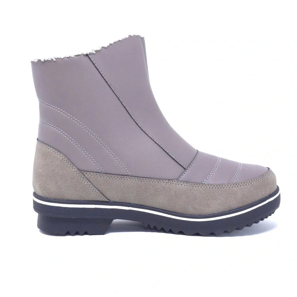 JBU by Jambu Women’s Snowbound Winter Boots Taupe Size 7 M Fleece Lined Zip - Picture 5 of 12